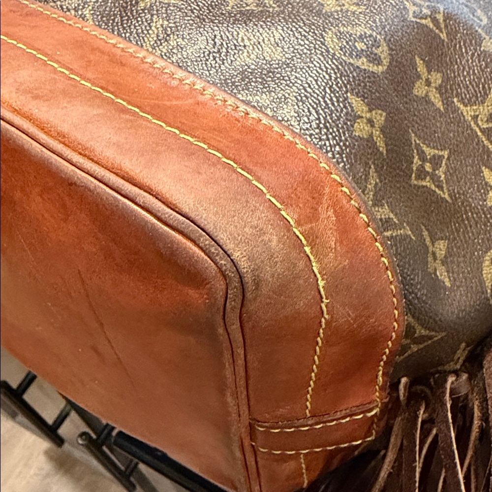 Louis Vuitton Brown Monogram Fringe Bucket Hobo - Picture 12 of 16